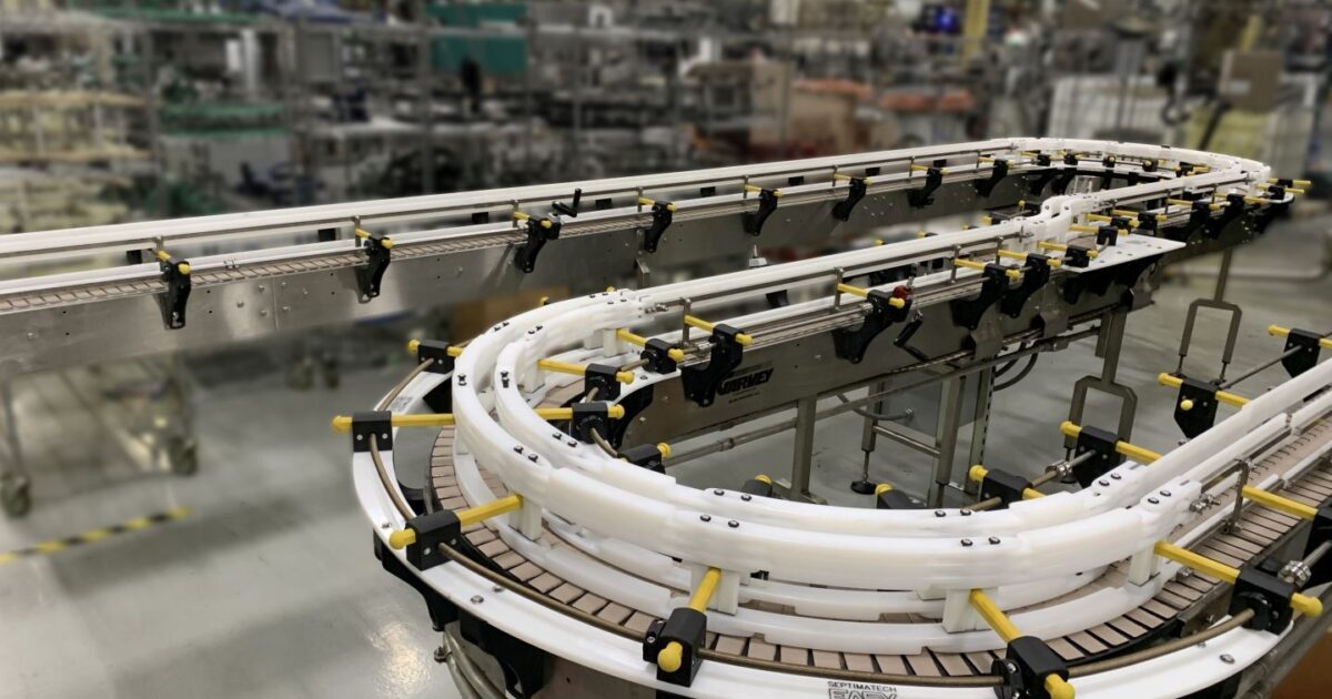 Automated Temporary Rails Bottle Automated Adjustable Guide Rails & Adjustable… | Septimatech