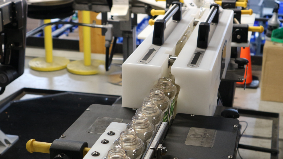 Bottle Inverter Infeed view