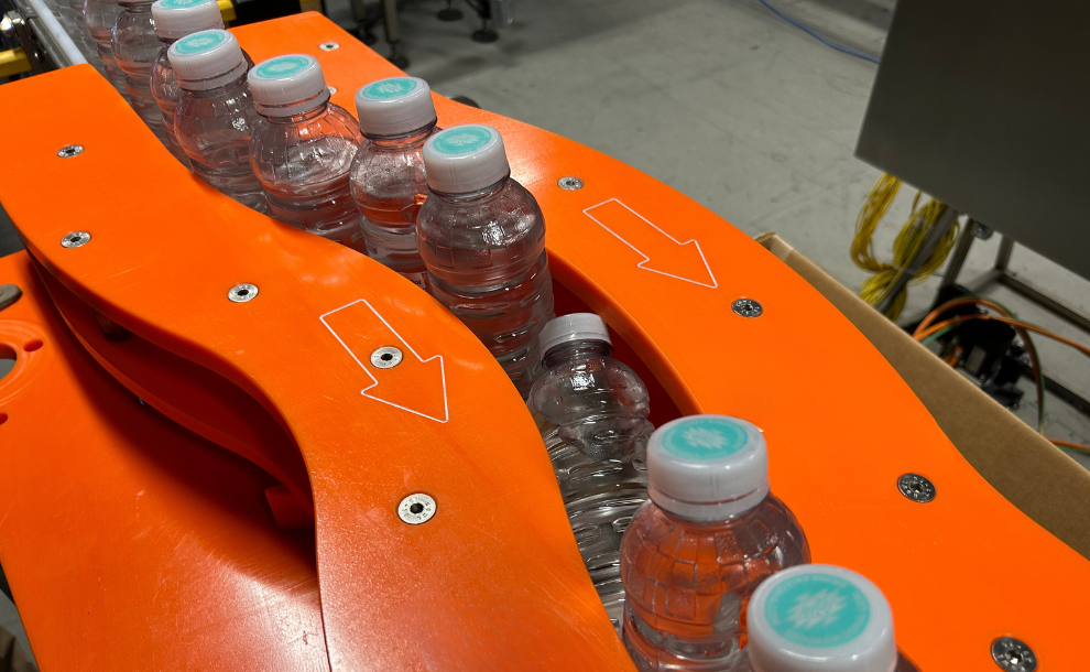 Downed bottle within Reject system