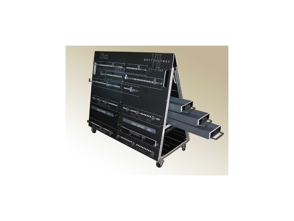 Aluminum Frame Parts Cart with Drawers