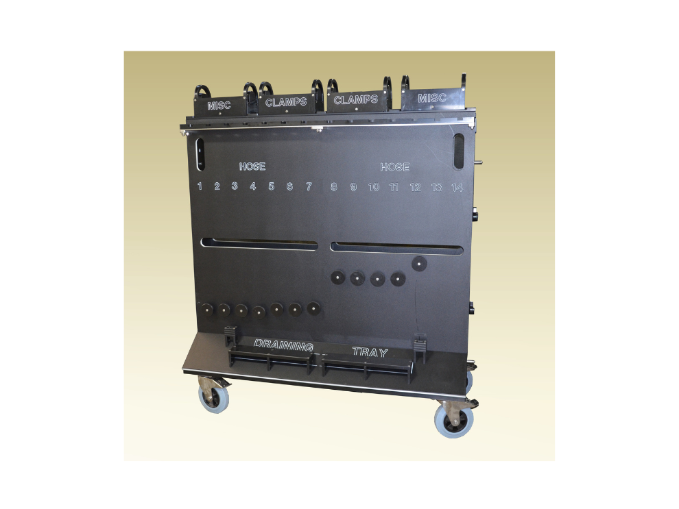 In line Filler Change Parts Storage Cart