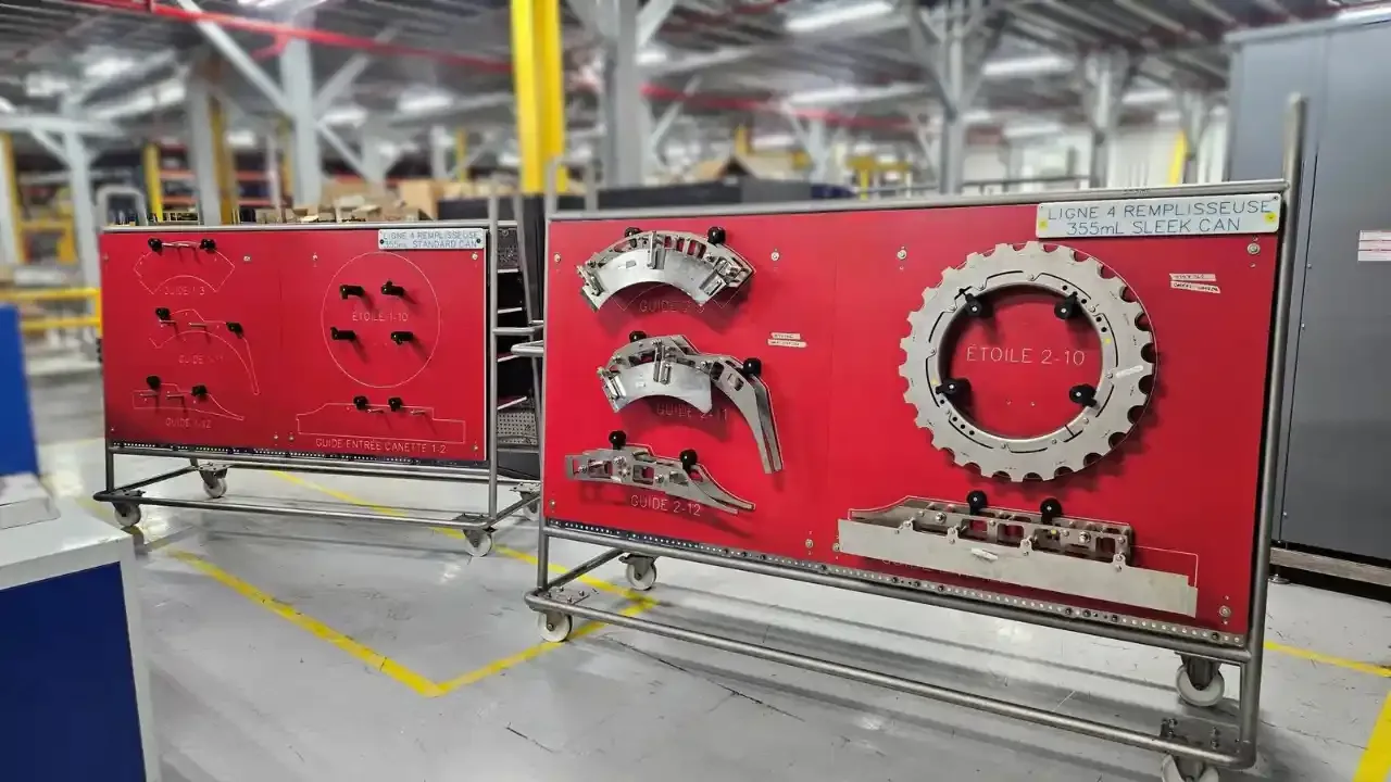 Metal Change Parts for Filling Machine on Washdown Ready Carts