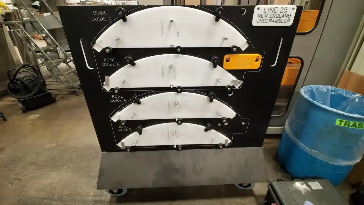 New England Unscrambler Parts Storage Cart