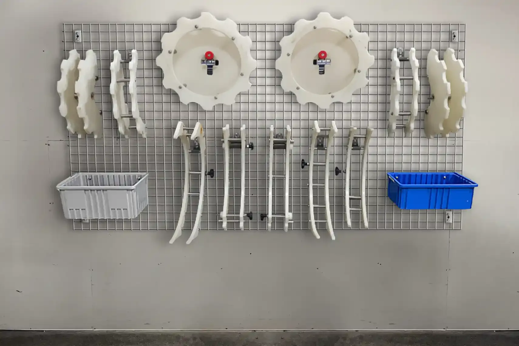Wall Mounted Change Parts Storage