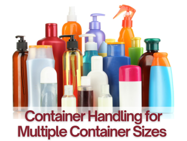 Container Handling for Multiple container Sizes