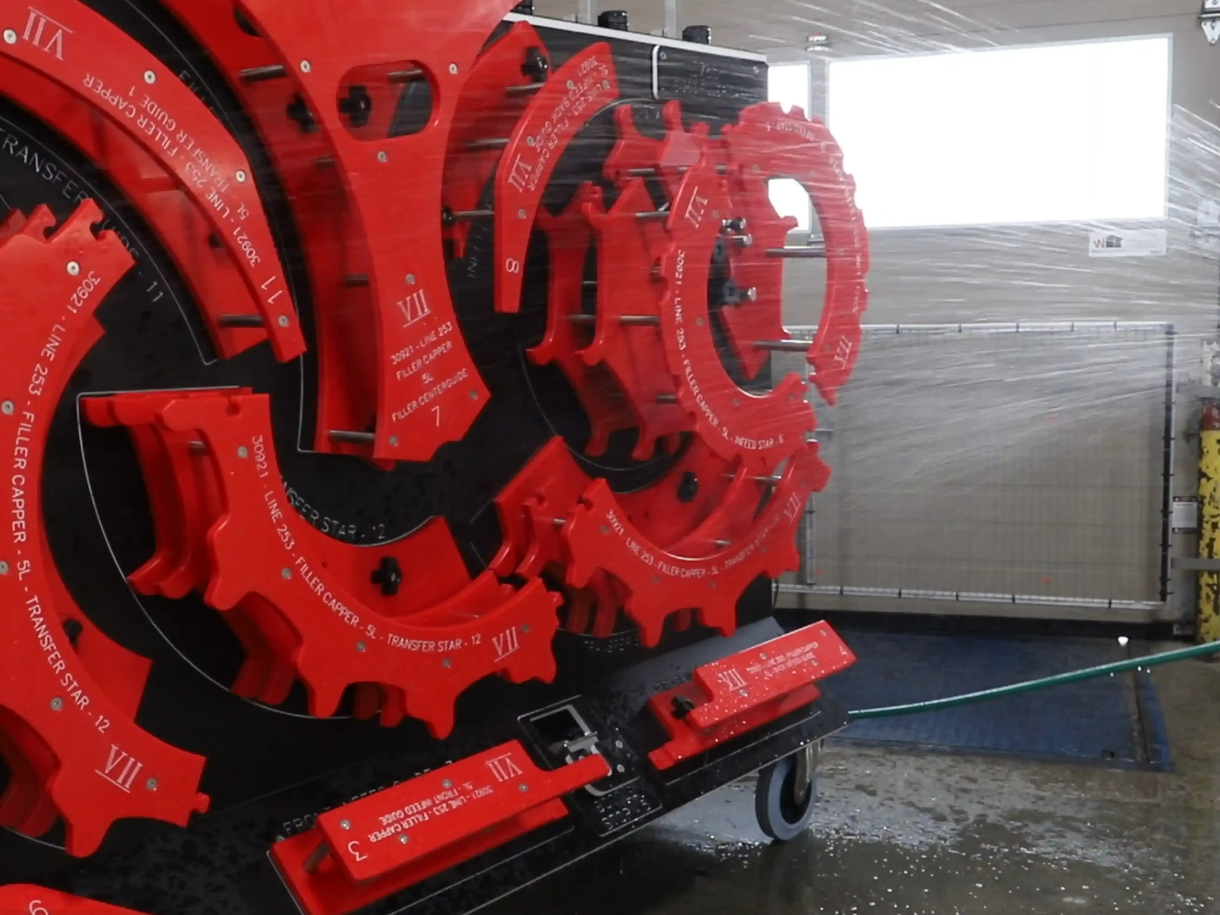 Washdown of Change Parts