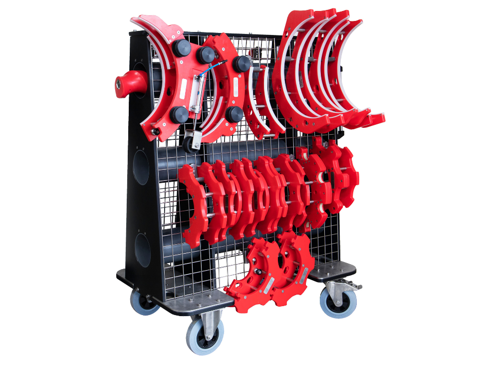 Small Easy Changeover Cart with Change Parts